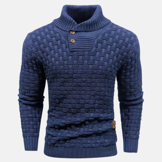 Comfortabele pullover trui met hoge kraag voor heren