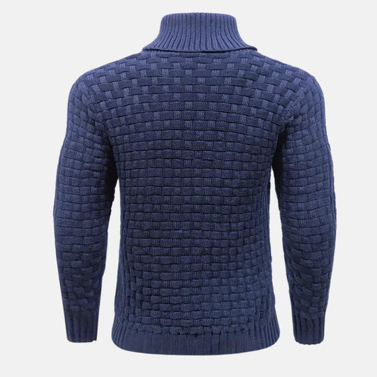 Comfortabele pullover trui met hoge kraag voor heren