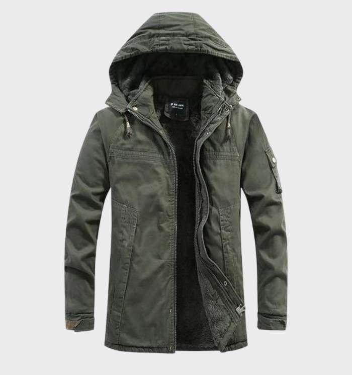 Orly - thick cargo jacket with fleece lining and hood - Sky-Sense