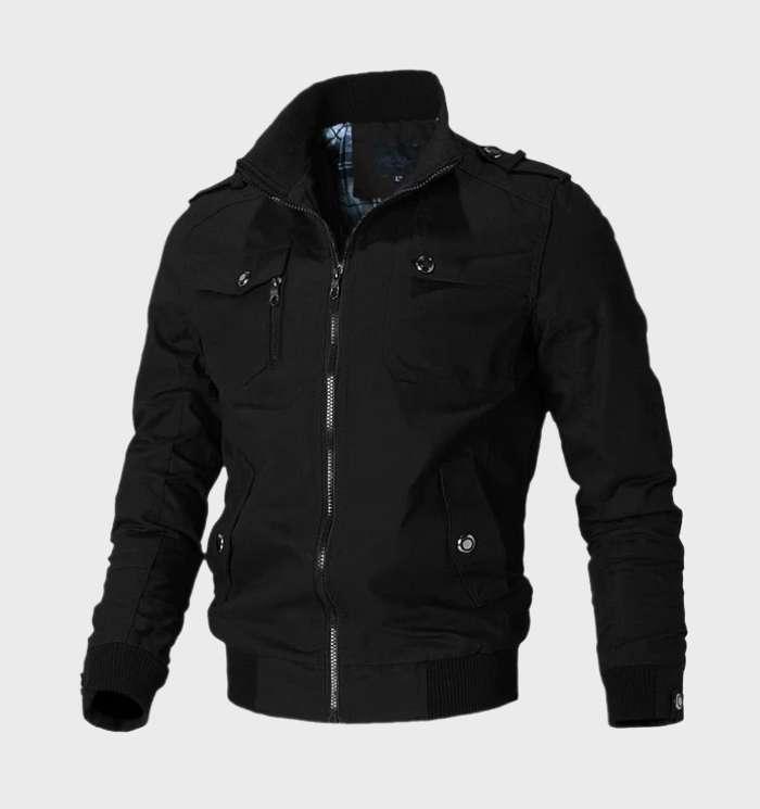 Daniel - casual bomberjack met hoge hals en ritssluiting over de hele lengte - Sky-Sense