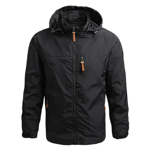 Water- en winddichte softshell met capuchon voor heren