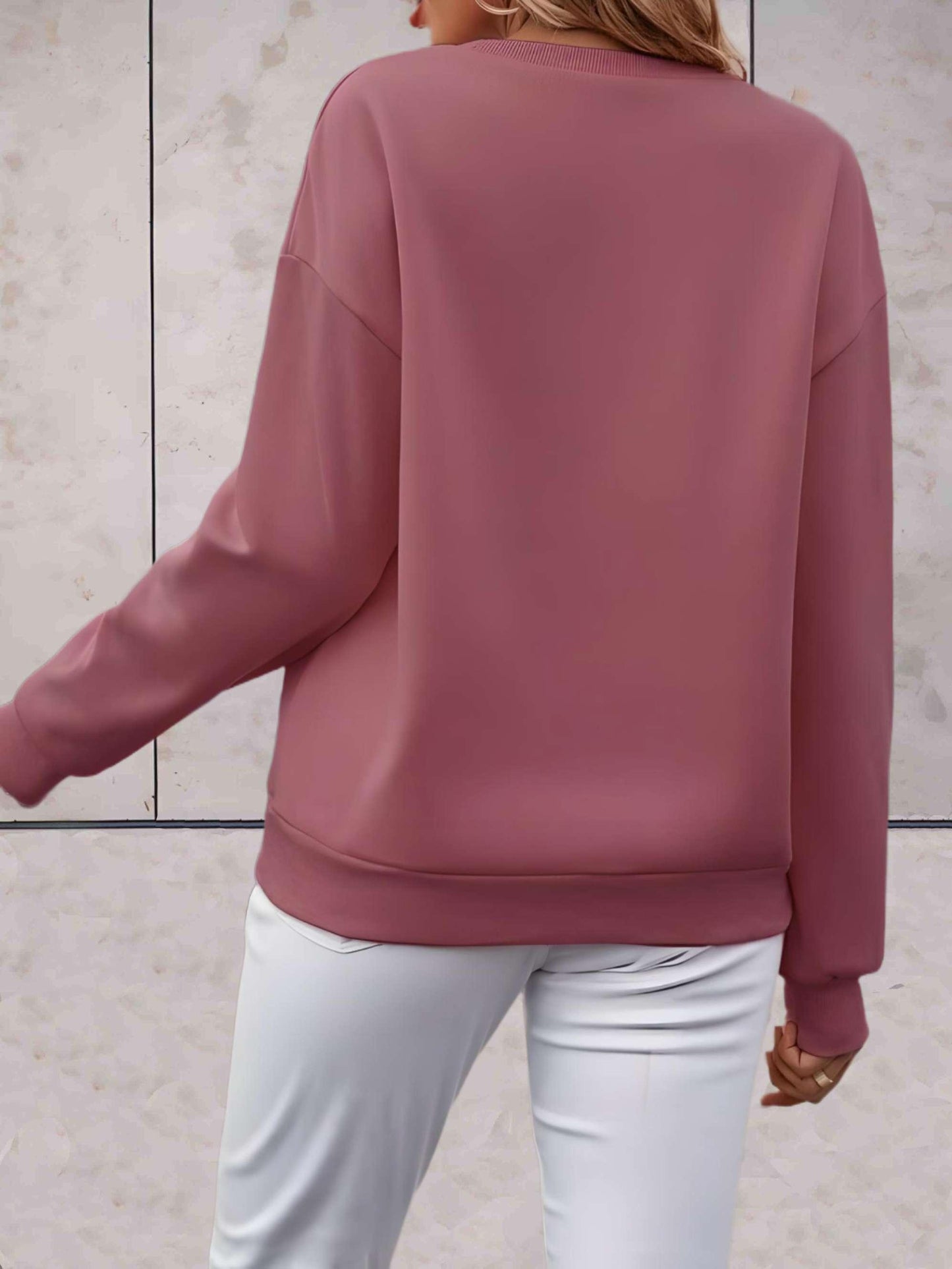 Adalynn - comfortabele stijlvolle trui in verschillende kleuren met een statement erop gedrukt - Sky-Sense