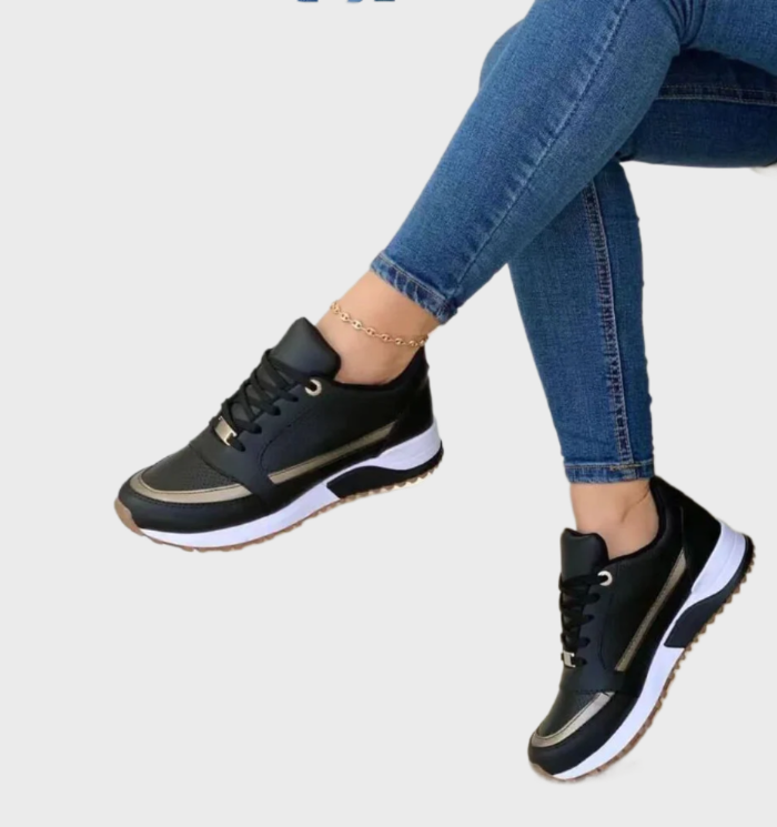 Hannie - modieuze lichtgewicht sneakers met vetersluiting die de hoogte verhogen voor vrouwen