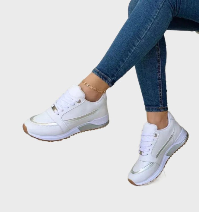 Hannie - modieuze lichtgewicht sneakers met vetersluiting die de hoogte verhogen voor vrouwen