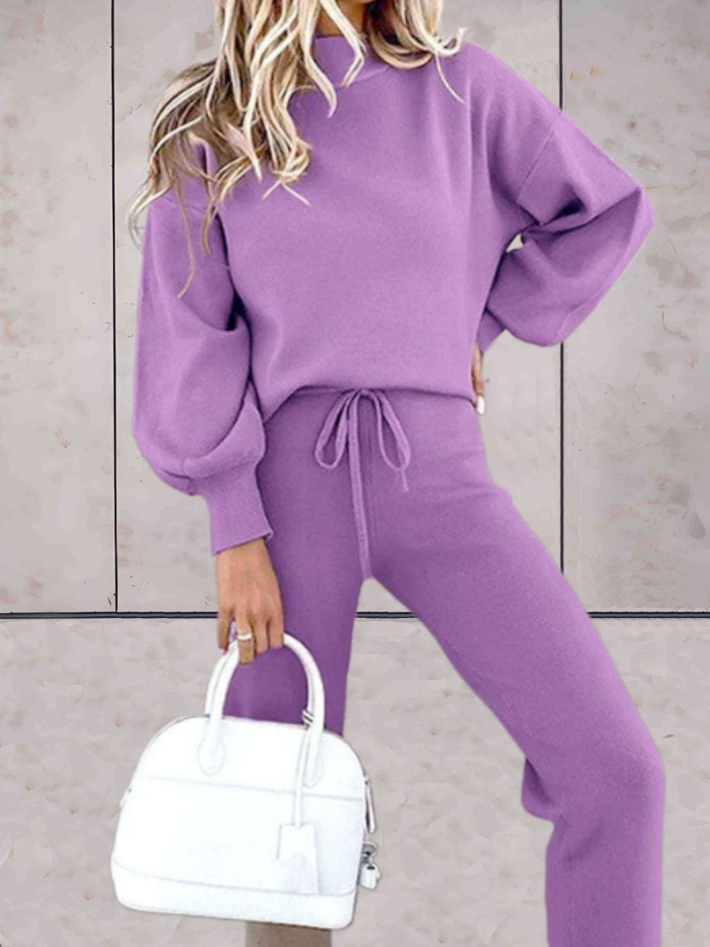 Calista - 2-delige sweaterset met ronde hals en joggingbroek voor dames