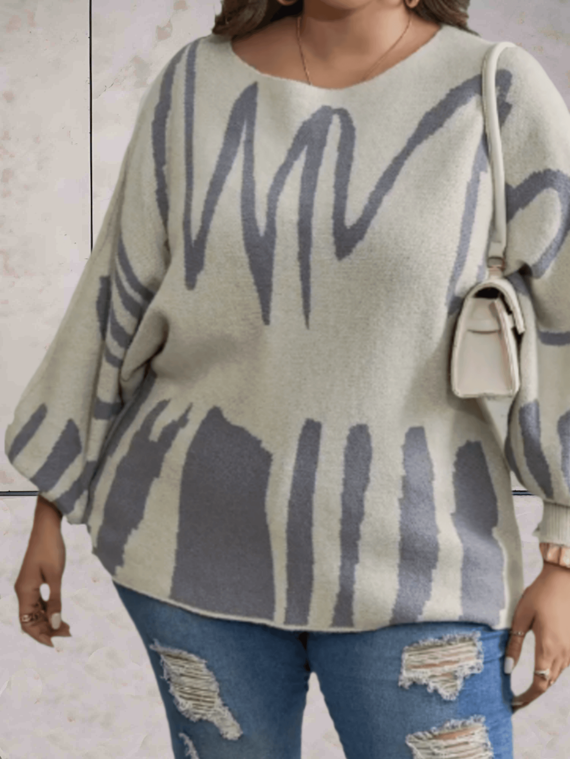 Sienna - Plus Size Sweater DONE - Sky-Sense