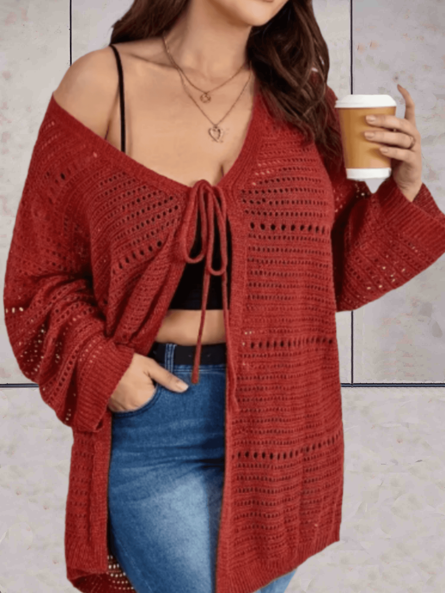 Phoebe - Plus Size Sweater DONE - Sky-Sense