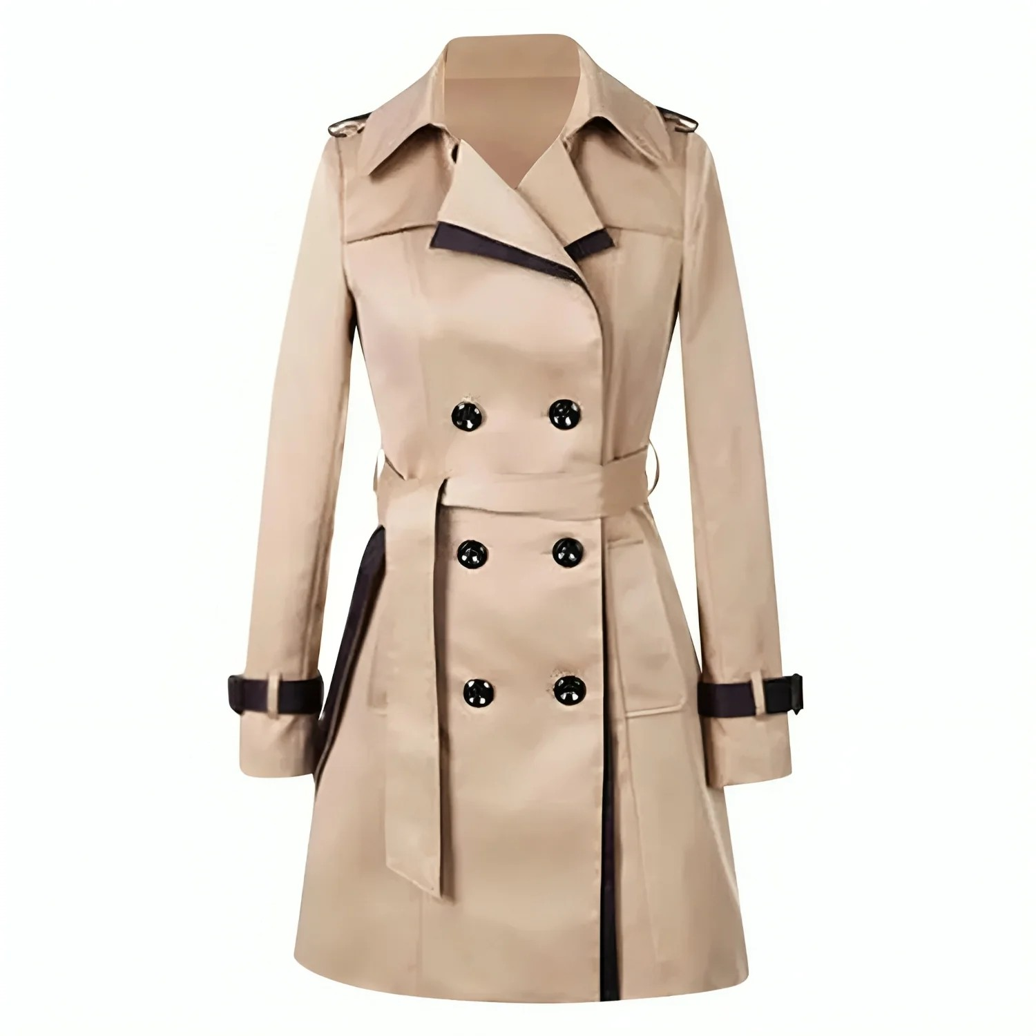 Lange trenchcoat voor dames herfst winter