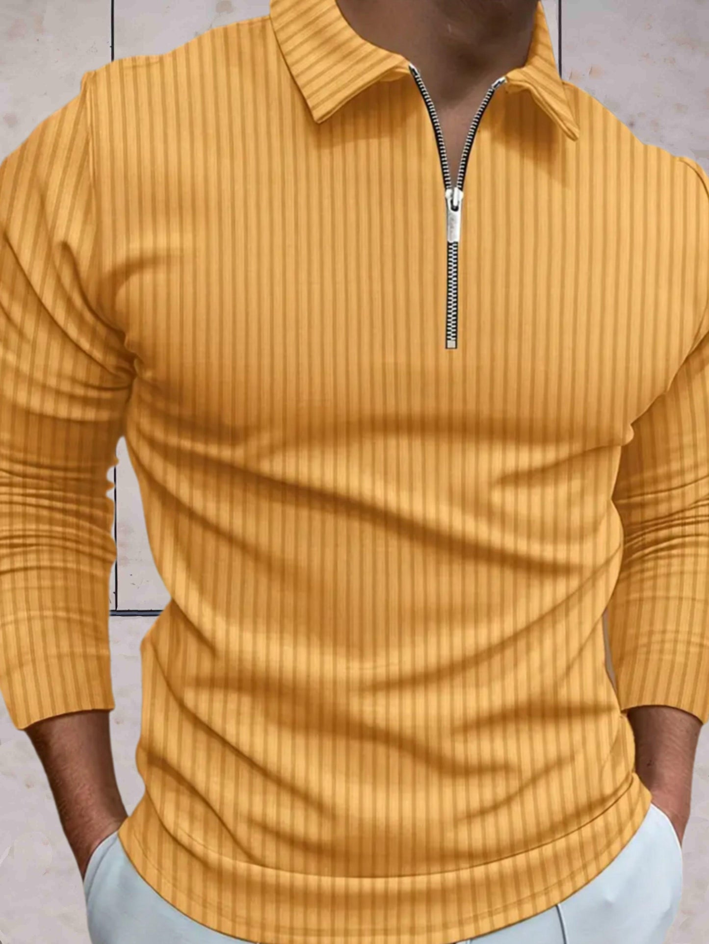 James - Winter warme sweater zipper kraag comfortabel in meerdere kleuren - Sky-Sense