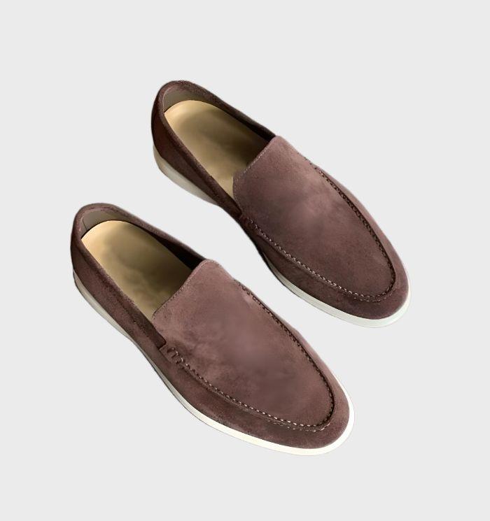 Levy - Super stijlvolle en comfortabele leren loafers suede voor mannen - Sky-Sense