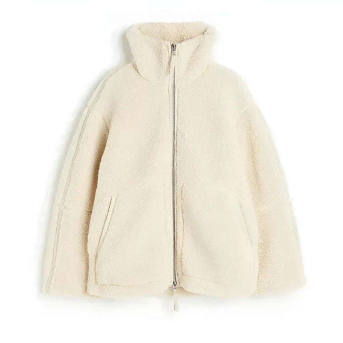 Oversized fleece jas voor dames