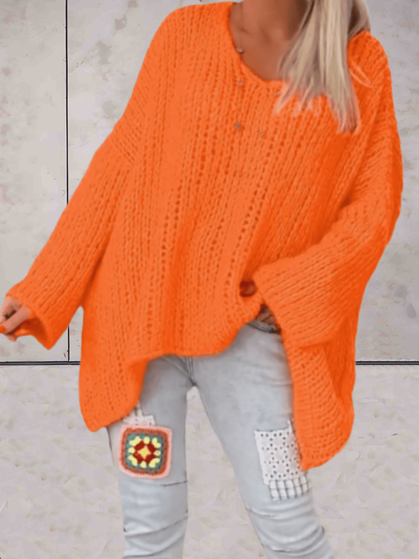 Josephine - Plus Size Sweater DONE - Sky-Sense